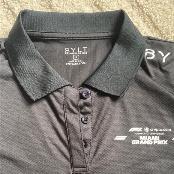 BYLT Black Polo Shirt Formula 1 Miami Grand Prix - Picture 3 of 5
